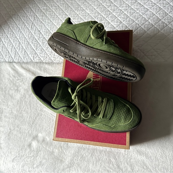 Veja Matcha Green Suede Sneakers - Picture 3 of 8